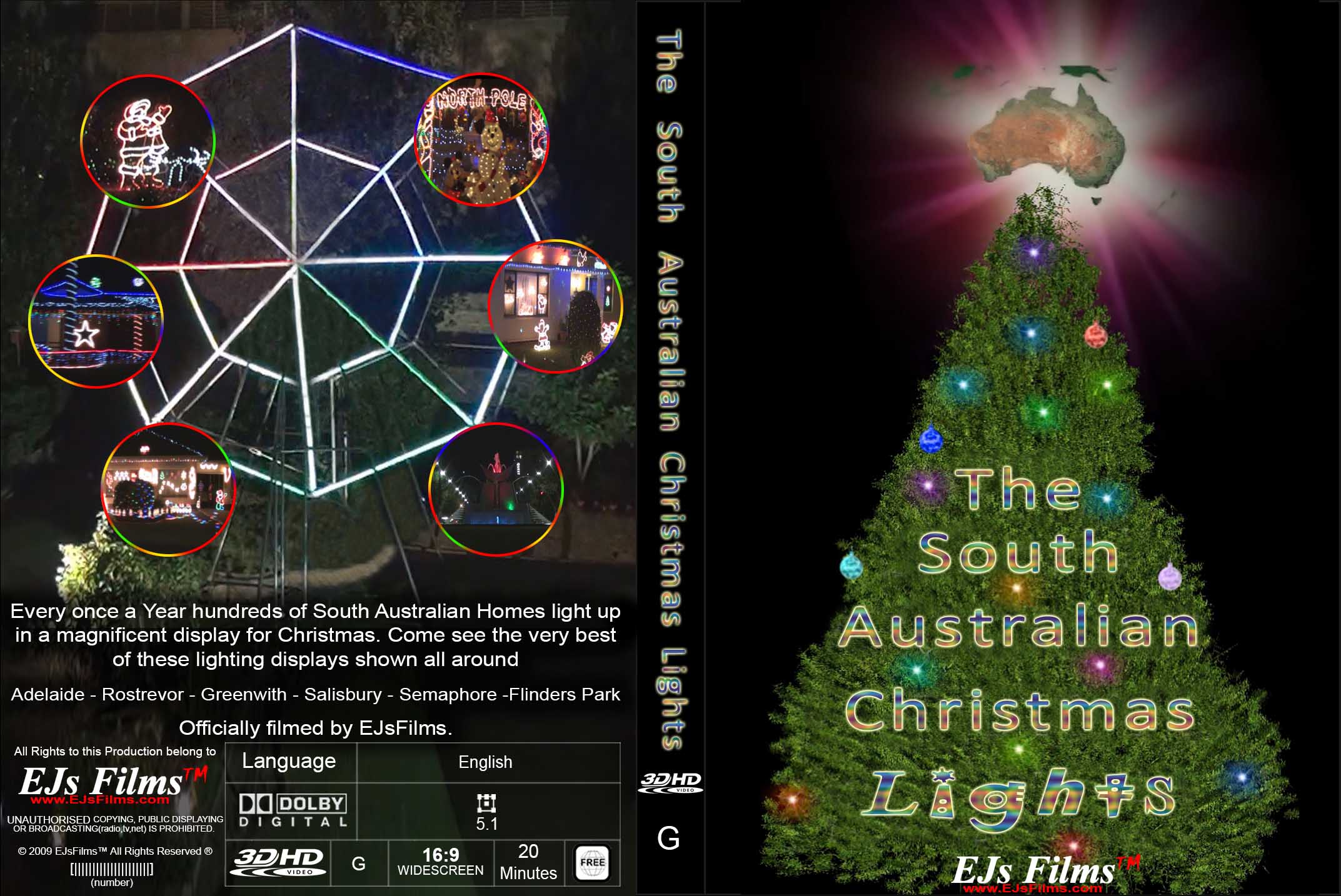  The South Australian Christmas Lights (3D) | G | Documentary | 2014 | by EJsFilms.com -  