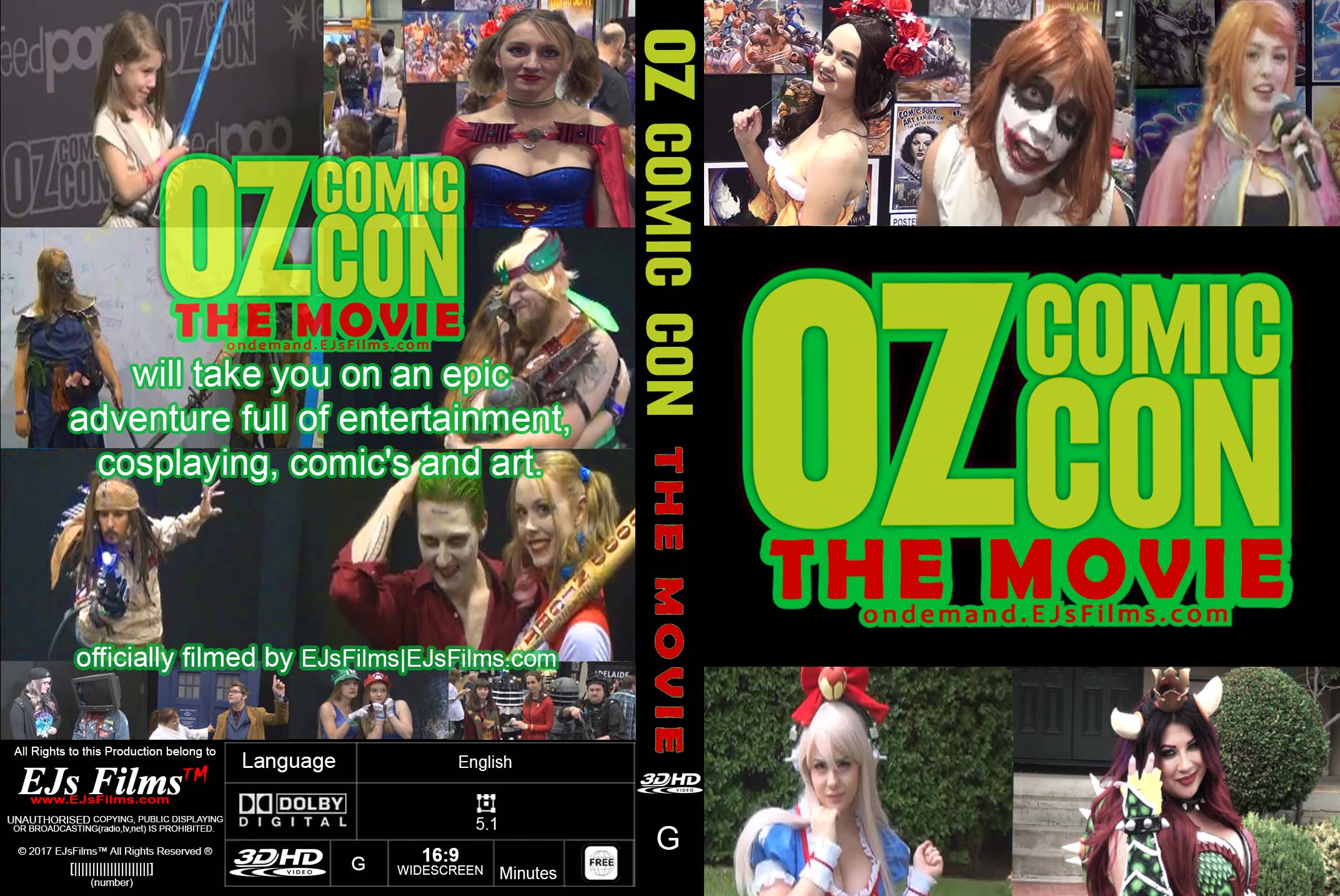  Oz Comic Con The Movie (3D) | PG | Documentary | 2017 | by EJsFilms.com -  